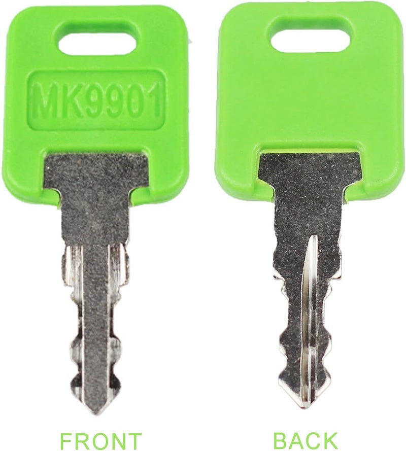 gradora RV MK9901 & 6601 Custom Cut Key Replacement for FIC Code 9901 6601 Motorhome Green Key (Pack of 5) - Image 4